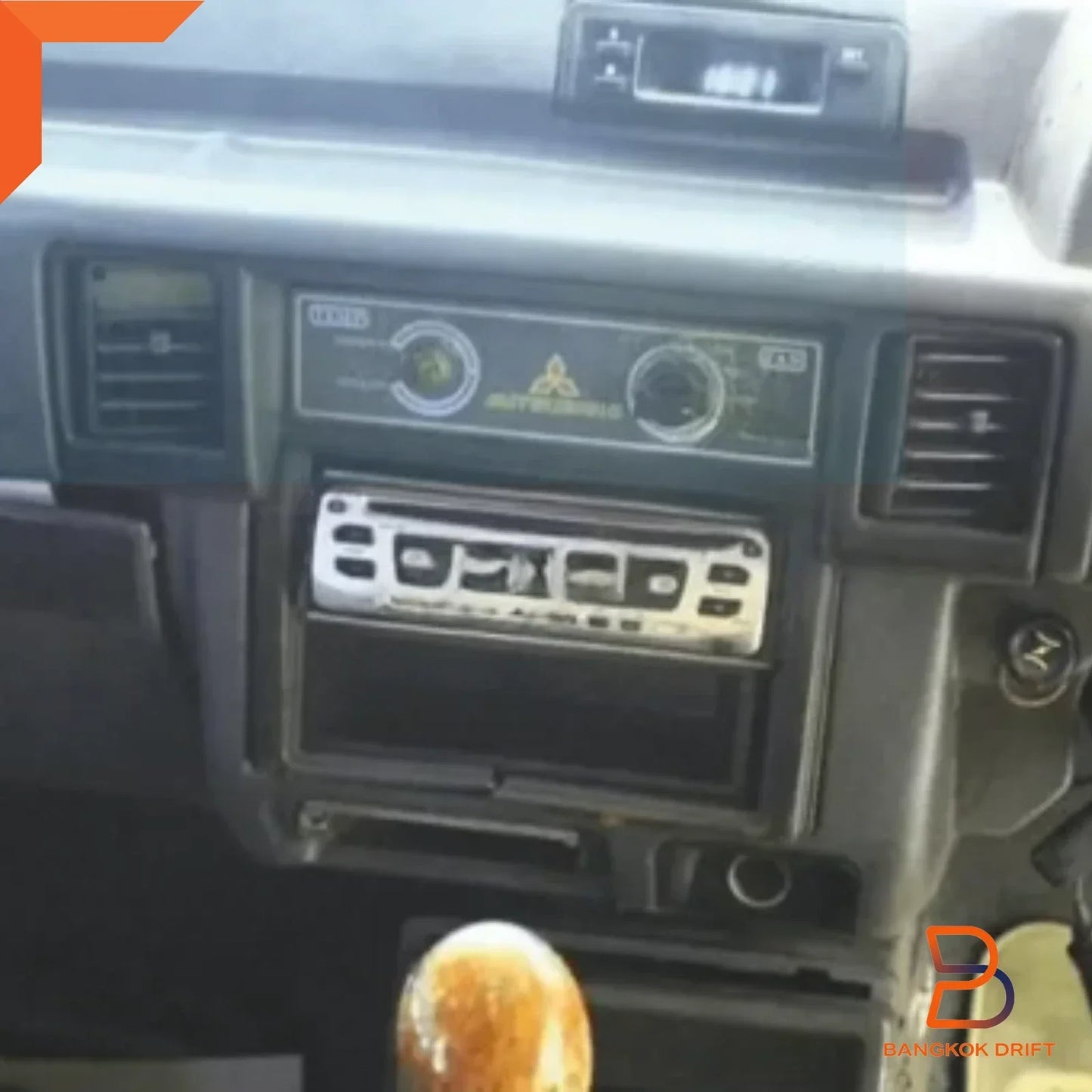 Grey Radio Dashboard Panel Air Vent Trim for Mitsubishi Triton (86-96)
