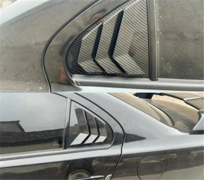 Carbon Fiber Look Window Louver Shutter Cover for Mitsubishi Lancer EVO (2003-2006)