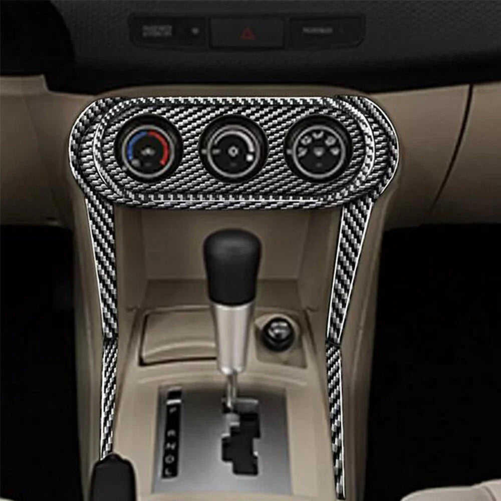 Carbon Fiber Central Console Panel Cover Trim for Mitsubishi Lancer (2008-2013)