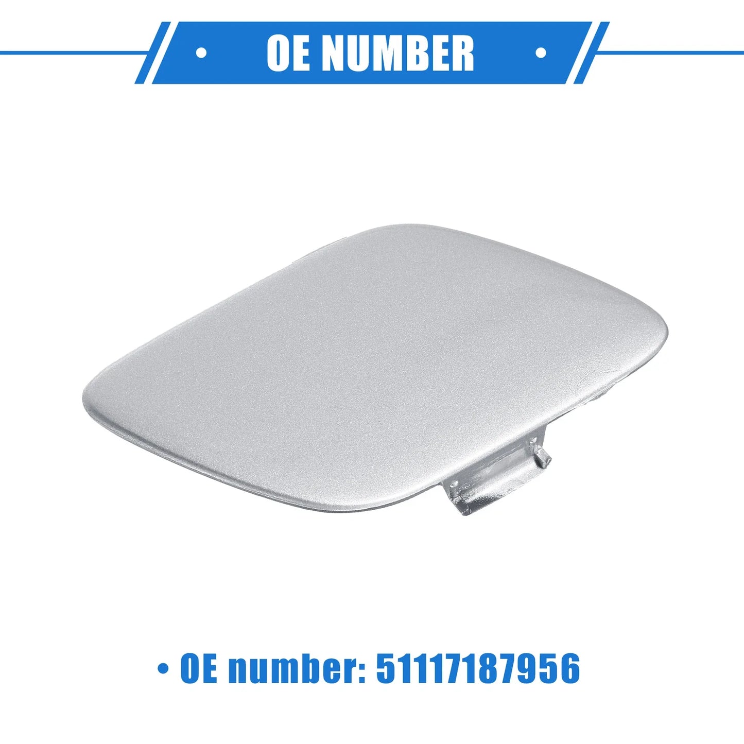 Tow Hook Covers Front Right Silver Tone for BMW E92 E93 (2007 - 2010)