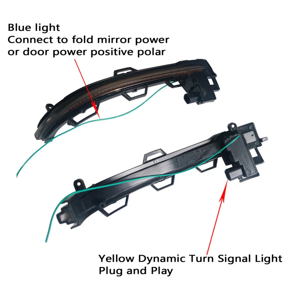 LED Side Wing Mirror Turn Signal Light for BMW X3 X4 X5 (2011-2017)
