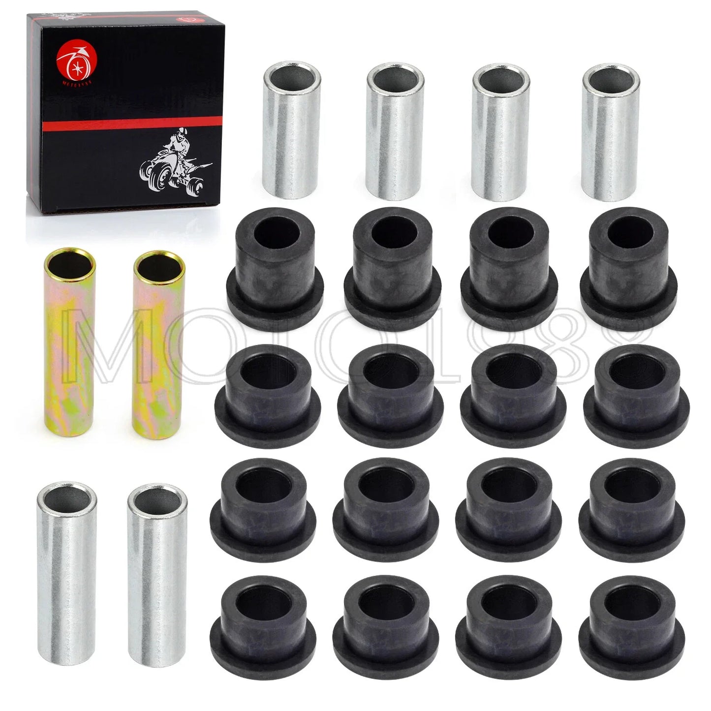 Bushing Kit Front Lower Spring & Front Upper A-Arm Suspension for Club Car DS (1992–1999)