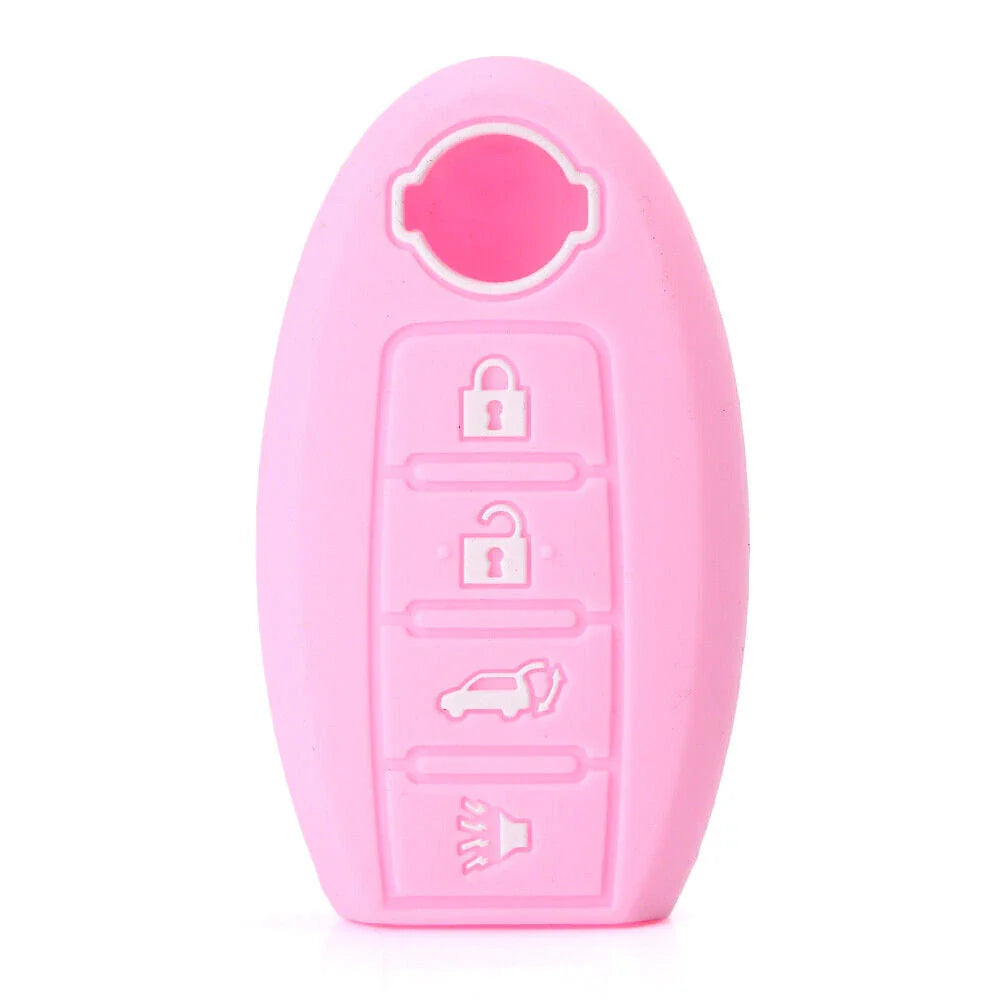 4 x Button Silicone Key Fob Cover for Nissan Altima Rogue Sentra (2007-2023)
