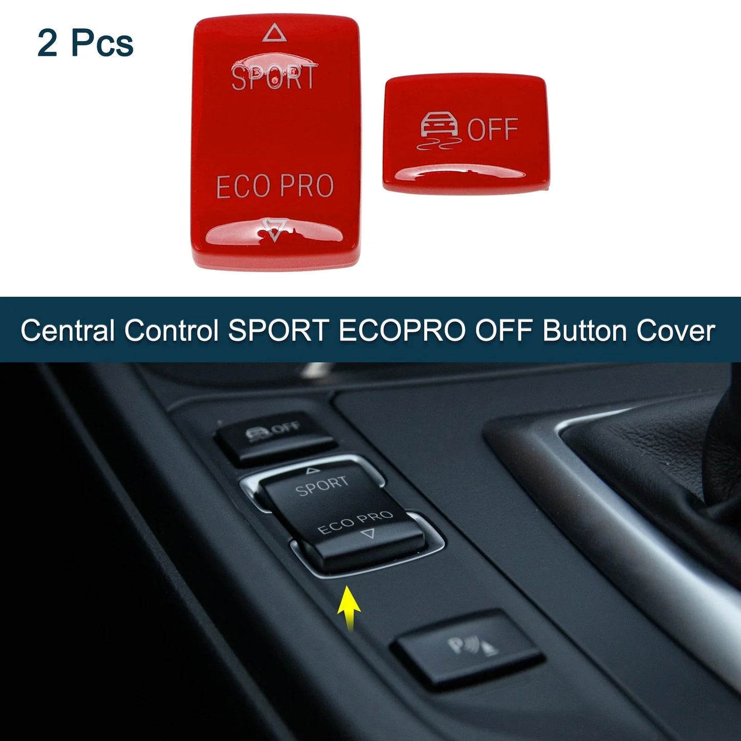 Button Cover for BMW 1 Series 2 Series 3 Series 5 Series Red