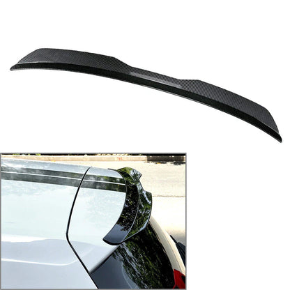 Universal Rear Roof Lip Spoiler Wing for Hatchback SUV MPV Carbon Fiber Look