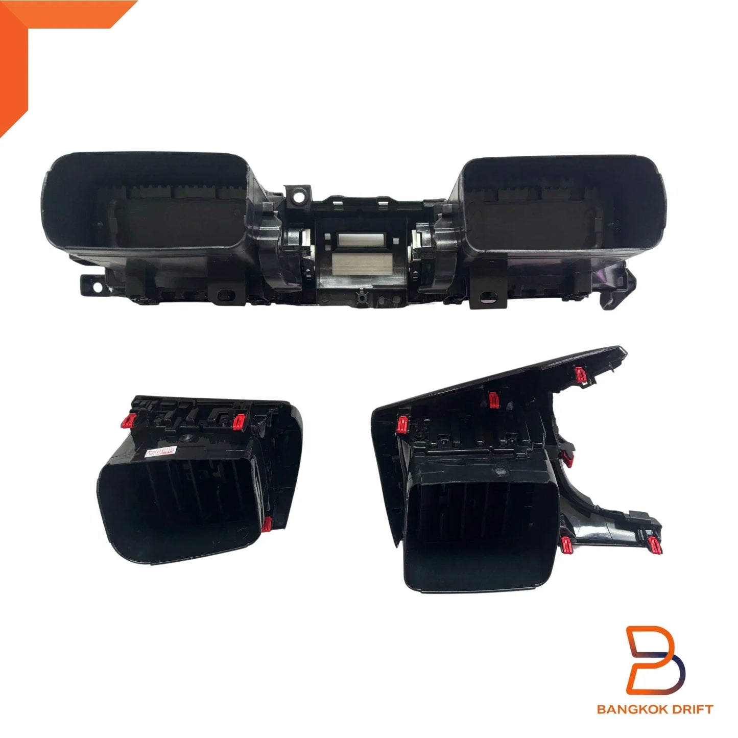 Black Center Dashboard Air Vents Panel for Toyota Hilux Ute Revo (2015-2024)