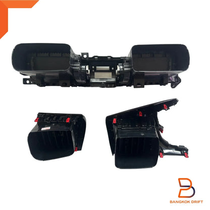Black Center Dashboard Air Vents Panel for Toyota Hilux Ute Revo (2015-2024)