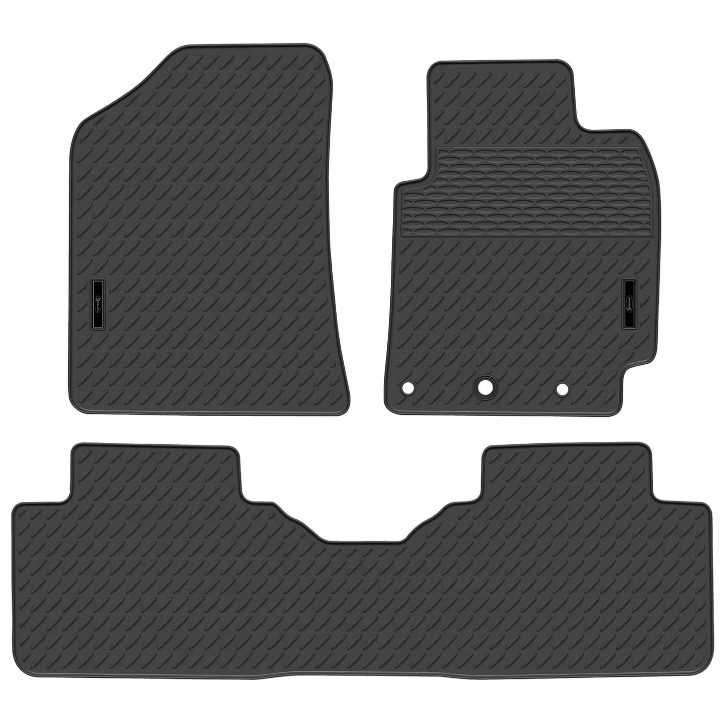 Full Set Custom Fit Rubber Floor Mats for Kia Cerato BD (2018 - 2024)