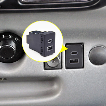 18W Type-C + QC3.0 Fast Charger for Ford Transit (2015-2023)
