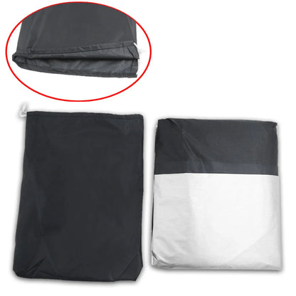 XXL Black & Silver Motorcycle Cover for Honda Shadow Rebel 250 500 750 1100 VTX (1996-2023)