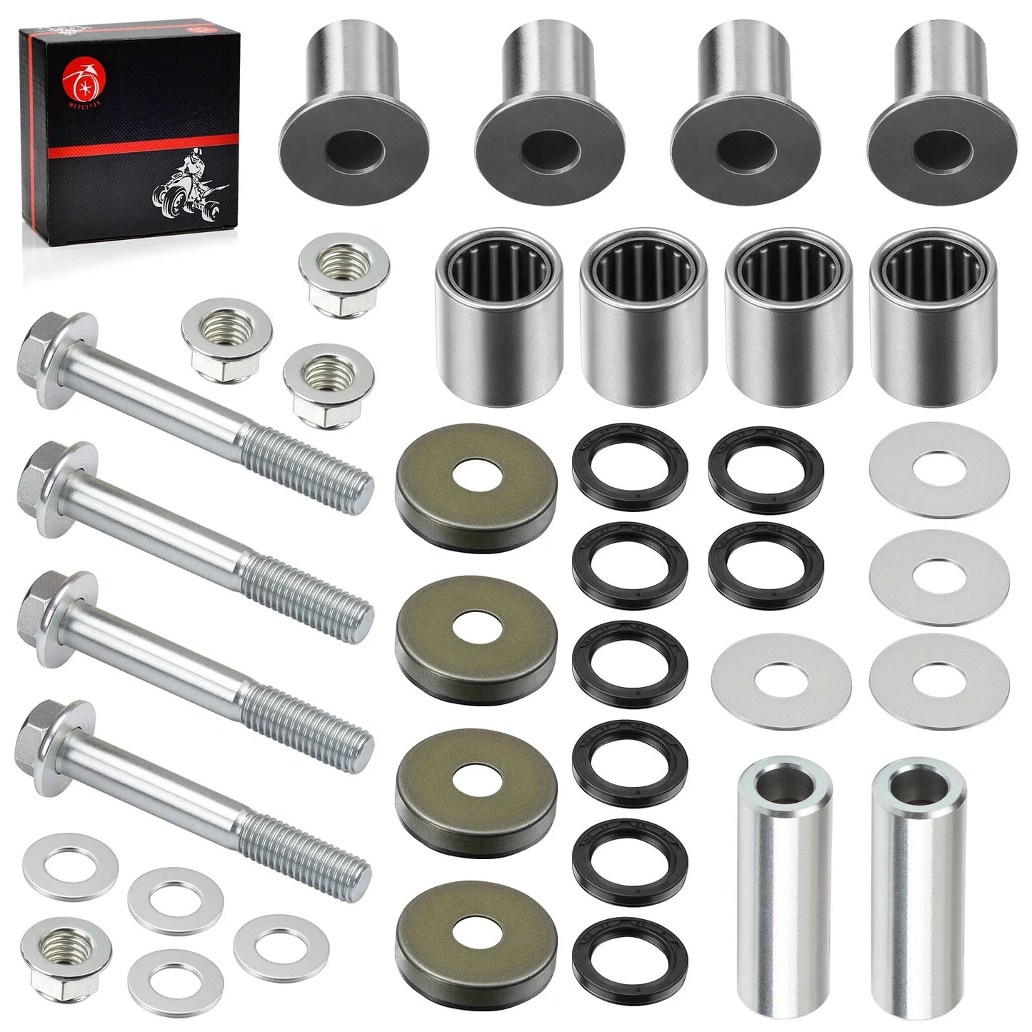 A-Arm Bearing Bushing Bolt Front Upper/Lower for Kawasaki KFX400 (2003–2006)