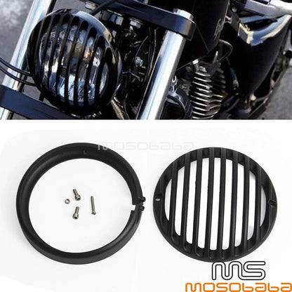 5 3/4" Black Motorcycle Headlight Cover for Harley Sportster XL1200 (2004-2014)