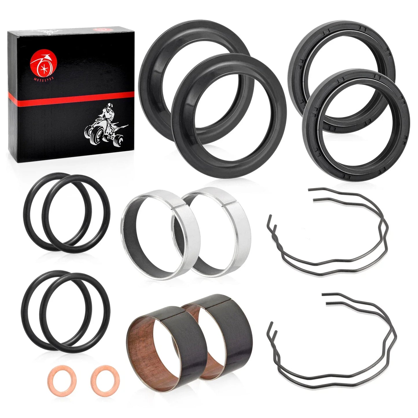 Fork Bushing Dust Oil Seals for Yamaha V-Star 1100 XVS1100 (1999-2009)