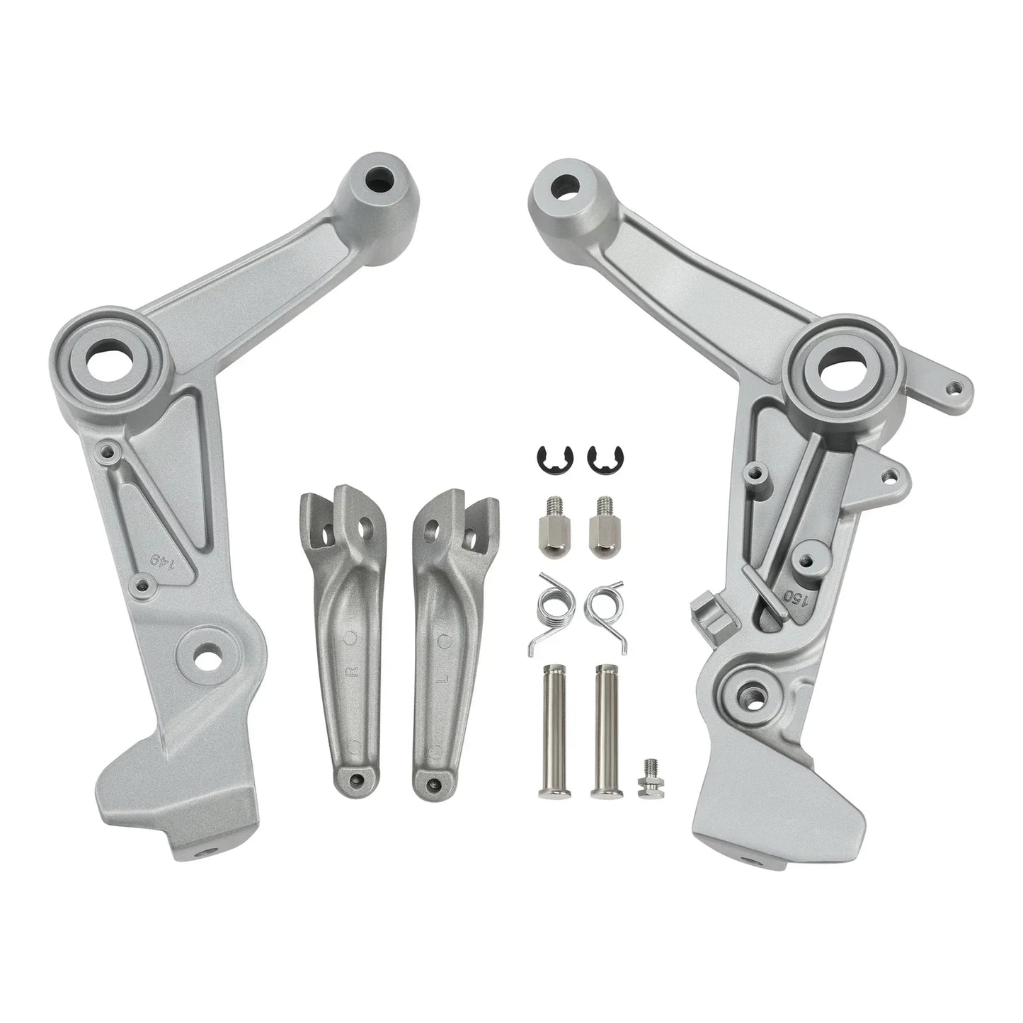 Front Driver Footpegs & Mount Bracket 2x for Aprilia RS660 (2021 - 2025)