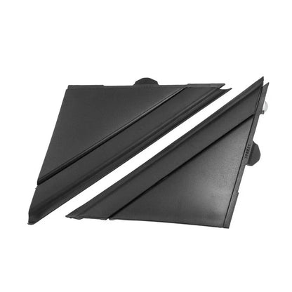 Left Right Wing Mirror Corner Covers Matte Black for Fiat 500 (2012-2019)