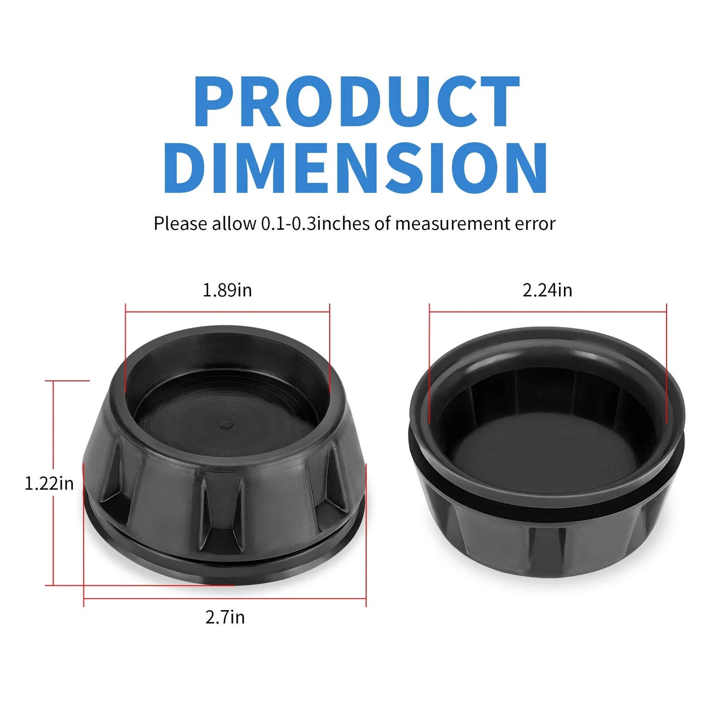 Wheel Center Caps 4 x for Honda Pioneer (2014–2023)