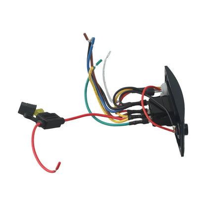 Switch Panel Bilge Curved Shaped Plastic IP66 ON-OFF-ON Waterproof 20A Fuse