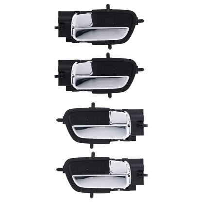 Door Handle Inner Set of 4 Chrome Left+Right for Hyundai i20 (2009–2015)