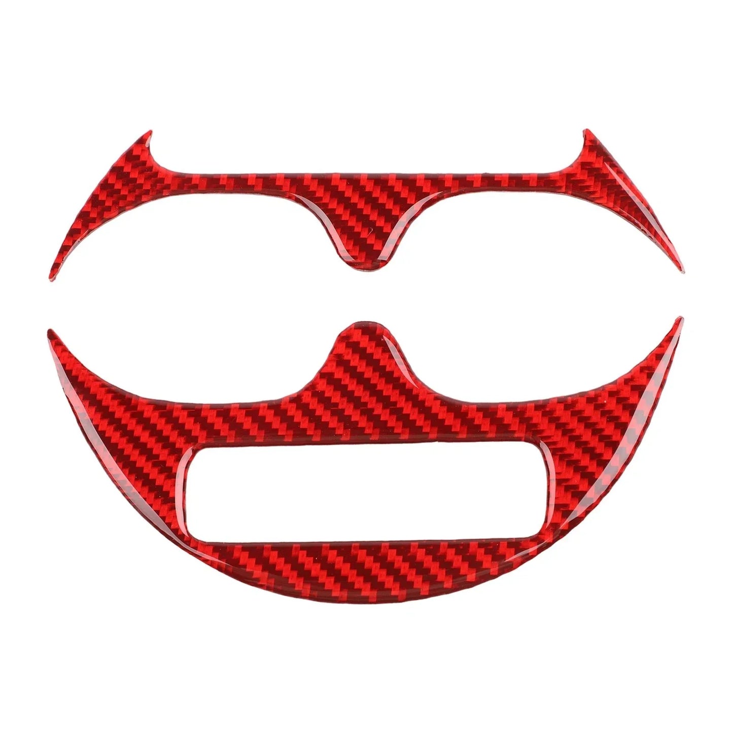 Carbon Fiber Cup Holder Trim for Abarth 595/695 & Fiat 500 (2016–2024)