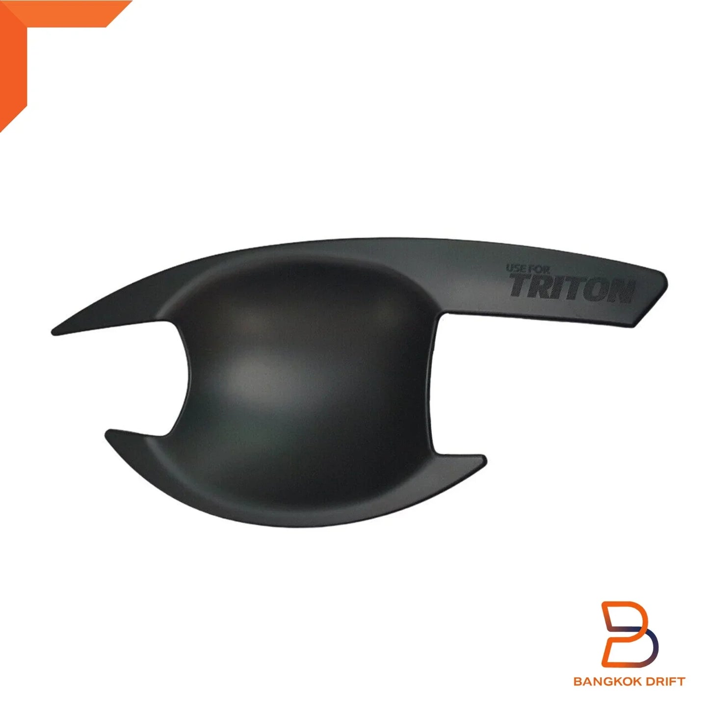 4PC Matte Black Door Handle Insert Cup Bowl for Mitsubishi Triton Ute (15-23)