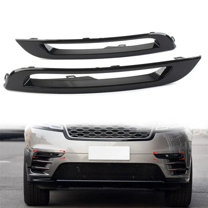 Gloss Black Fog Light Covers for Land Rover Range Rover Velar (2018-2022)