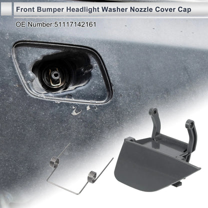 Front Left Side Bumper Headlight Washer Nozzle Cover for BMW 750i Unpainted