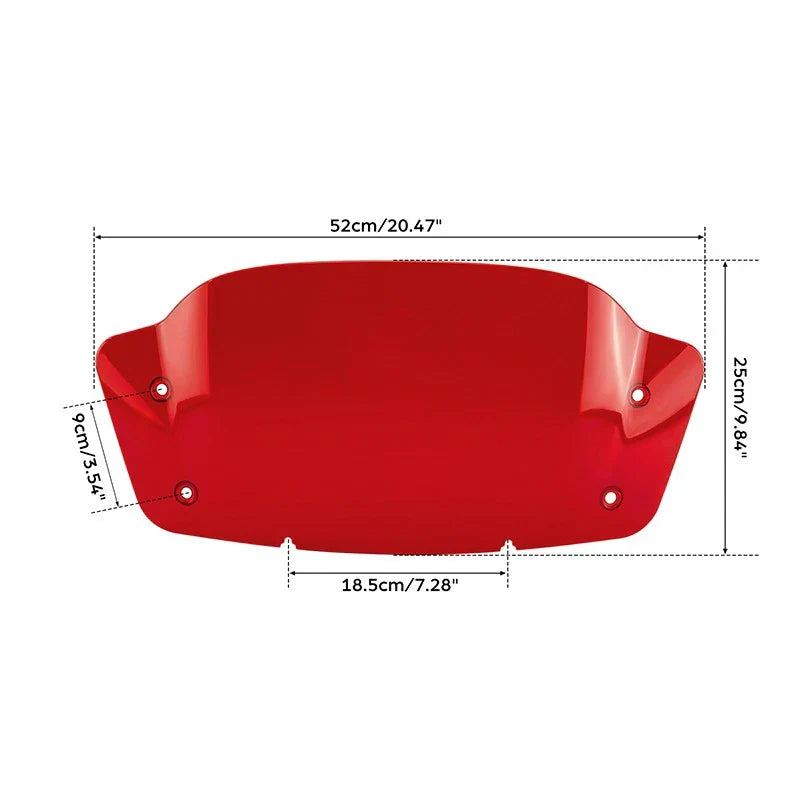 Red Windscreen for Harley CVO Street Glide (2023-2025)