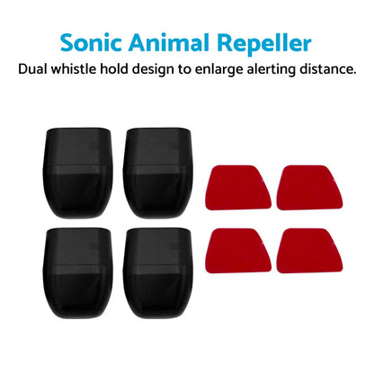 Sonic Animal Repeller Whistles for 4WD Car - Deer Kangaroo Black