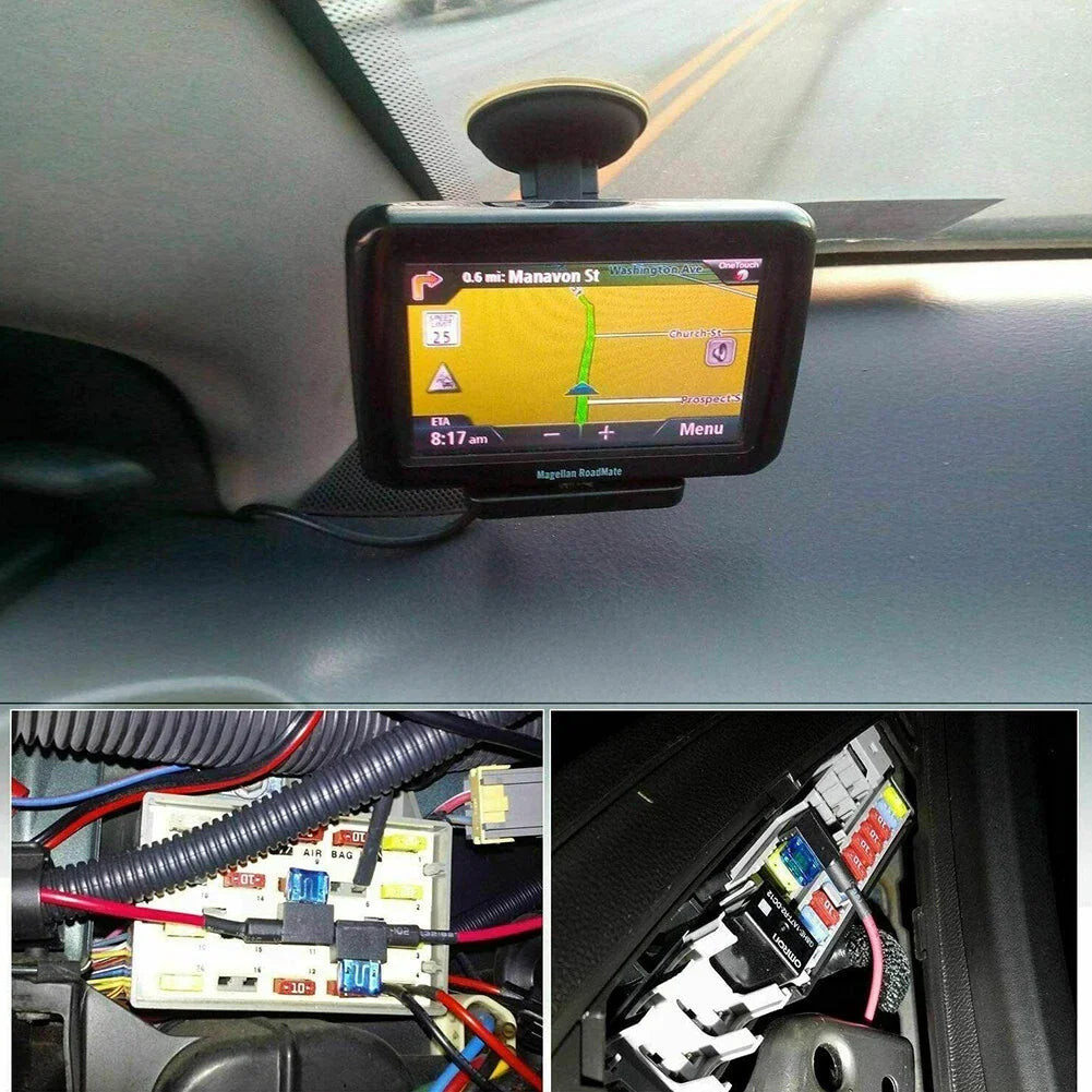 Fuse Holder Add A Circuit Automotive Black & Red Car Circuit Fuse Adapter