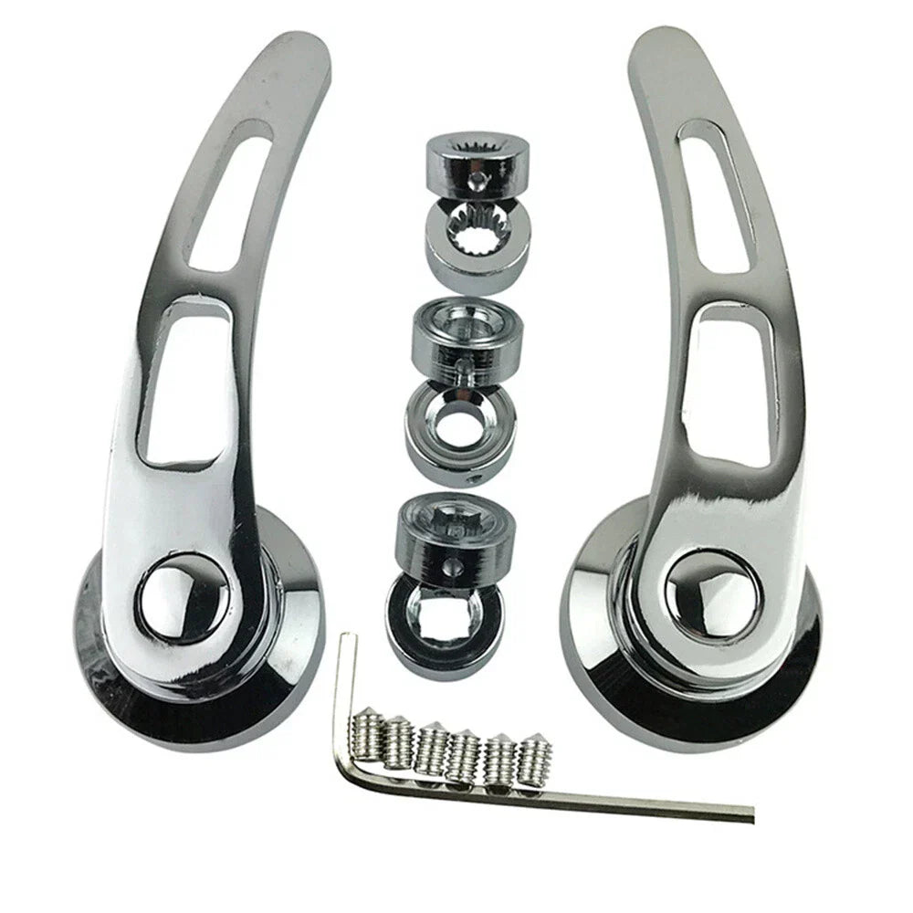 4 x Door Handle Kit Aluminum Chrome for Chevy Buick Ford Chrysler Dodge