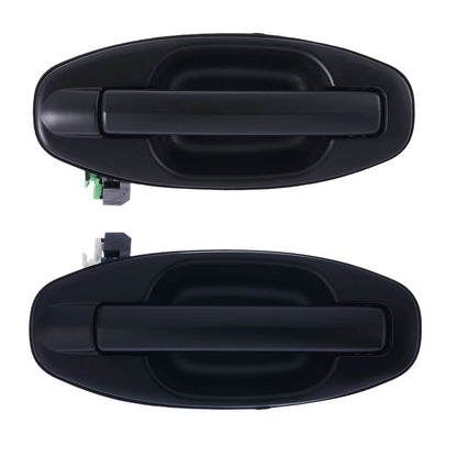 2pc Rear RH & LH Outer Door Handle Black for Hyundai Santa Fe SM (2000–2005)