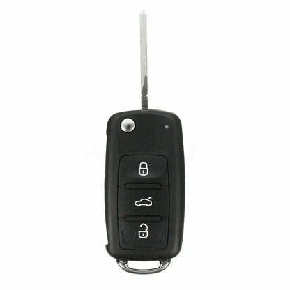 Car Key 3 Buttons 434MHz ABS Black Battery Remote Key for Car