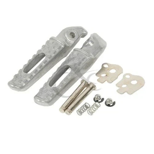 Footrests Pegs Front Rear Silver for Honda CBR600RR (2003-2025)