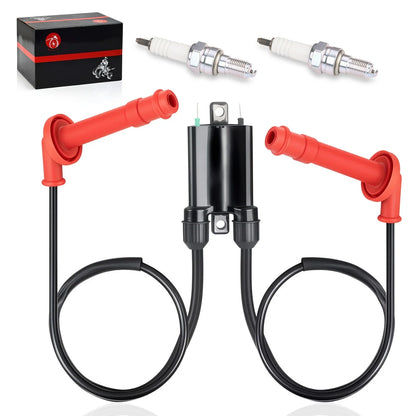 2 x Ignition Coil & Spark Plug Cap Wire for Honda CBR600F3 (1995–1998)