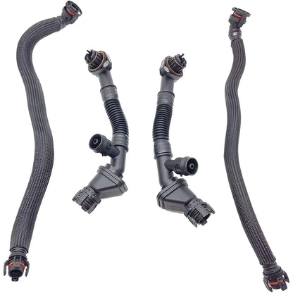 Breather Hoses 4Pcs for BMW 550i 650i 750Li X5/6 B7 (2004–2015)