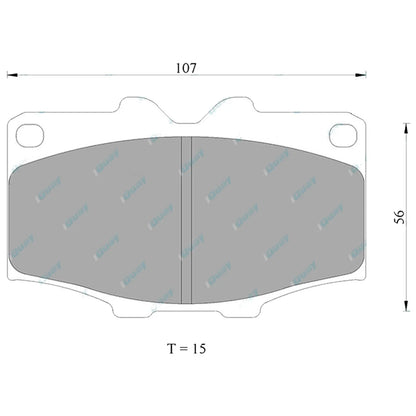 Front Disc Brake Pad Set for Landcruiser BJ42 FJ45 HJ45 HJ47 1980~84 40 Series