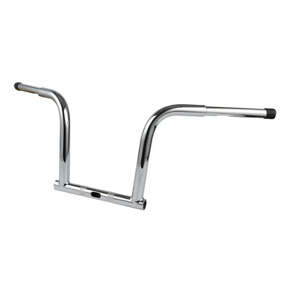 12" Chrome Rise Handlebar for Harley Dyna FXDB, Fat Bob FXDF (2006-2017)