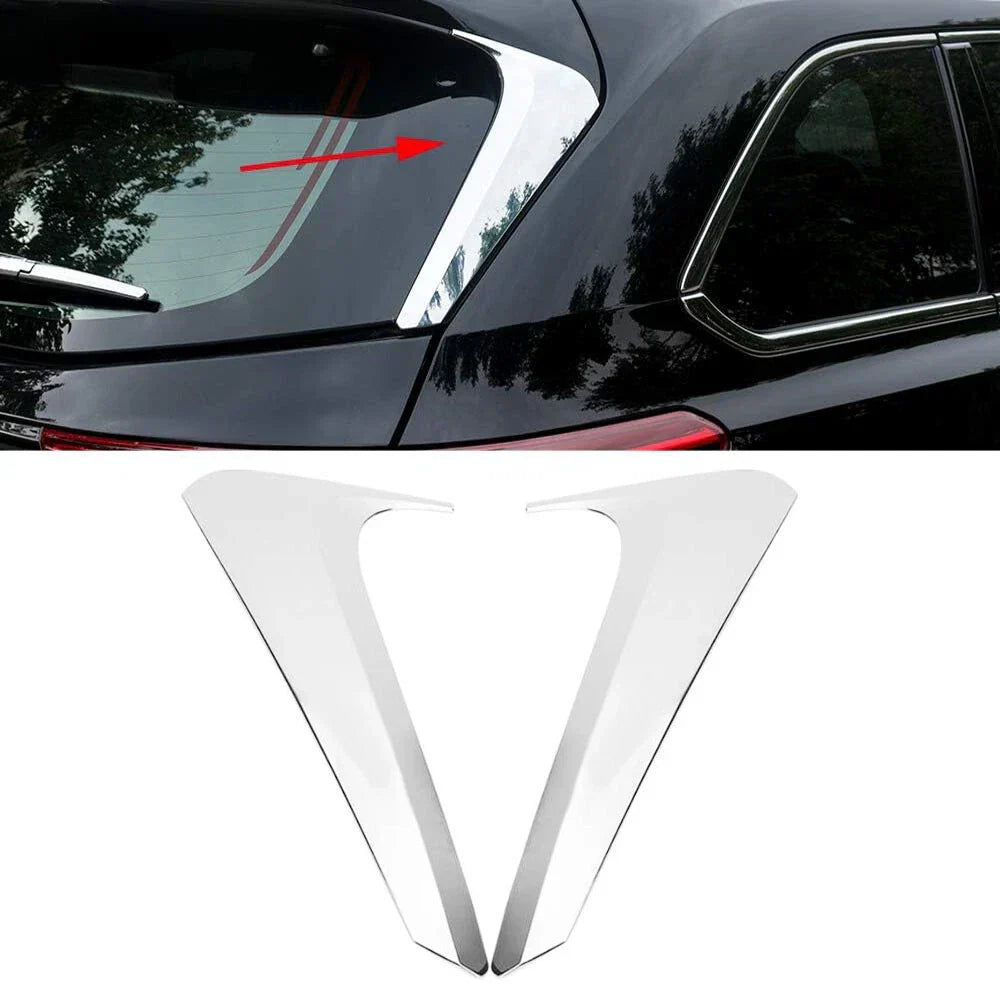 Chrome Rear Window Spoiler Wing Cover for Toyota Highlander (2014-2019)
