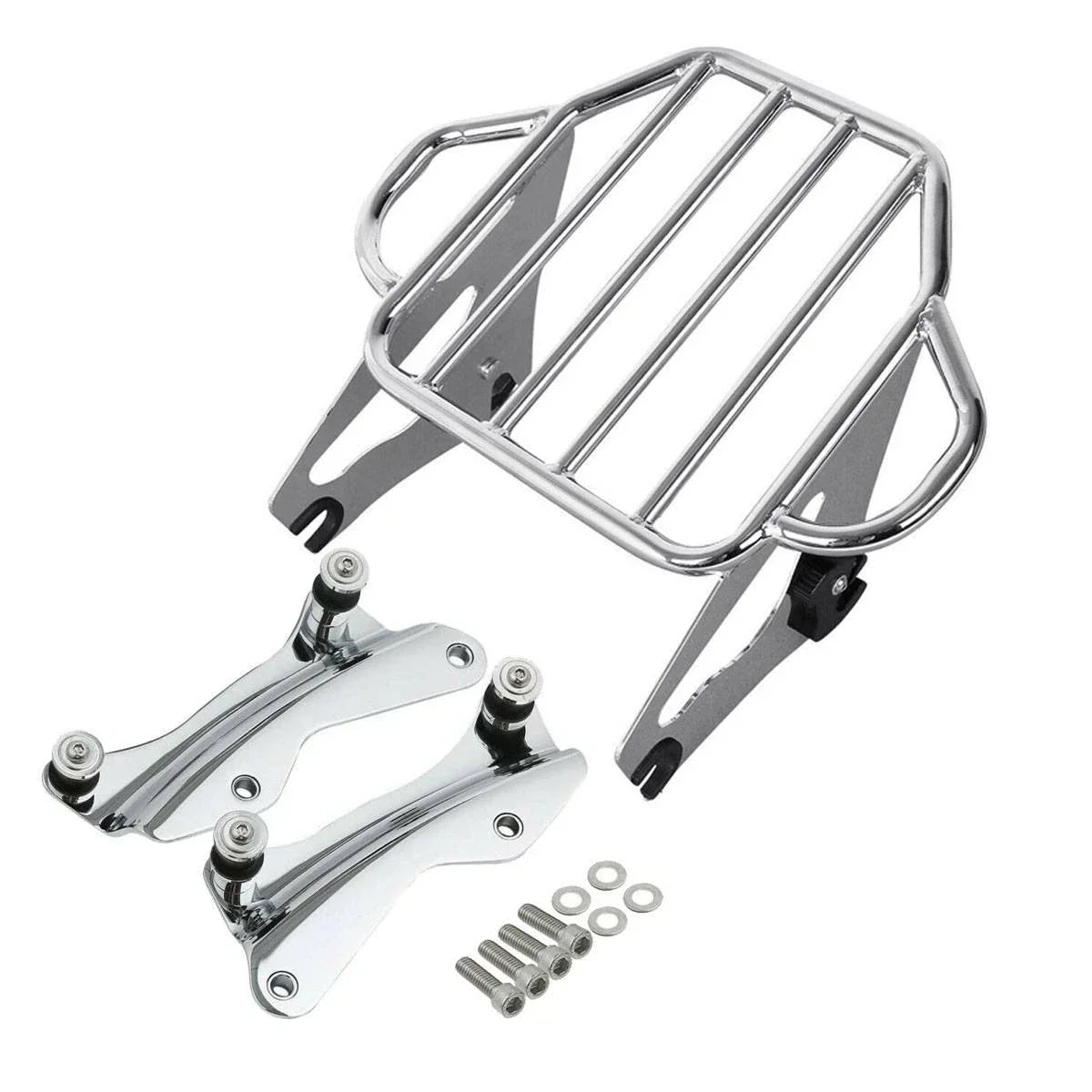 Chrome Luggage Rack Docking Hardware Harley Touring Street Glide (2014-2024)
