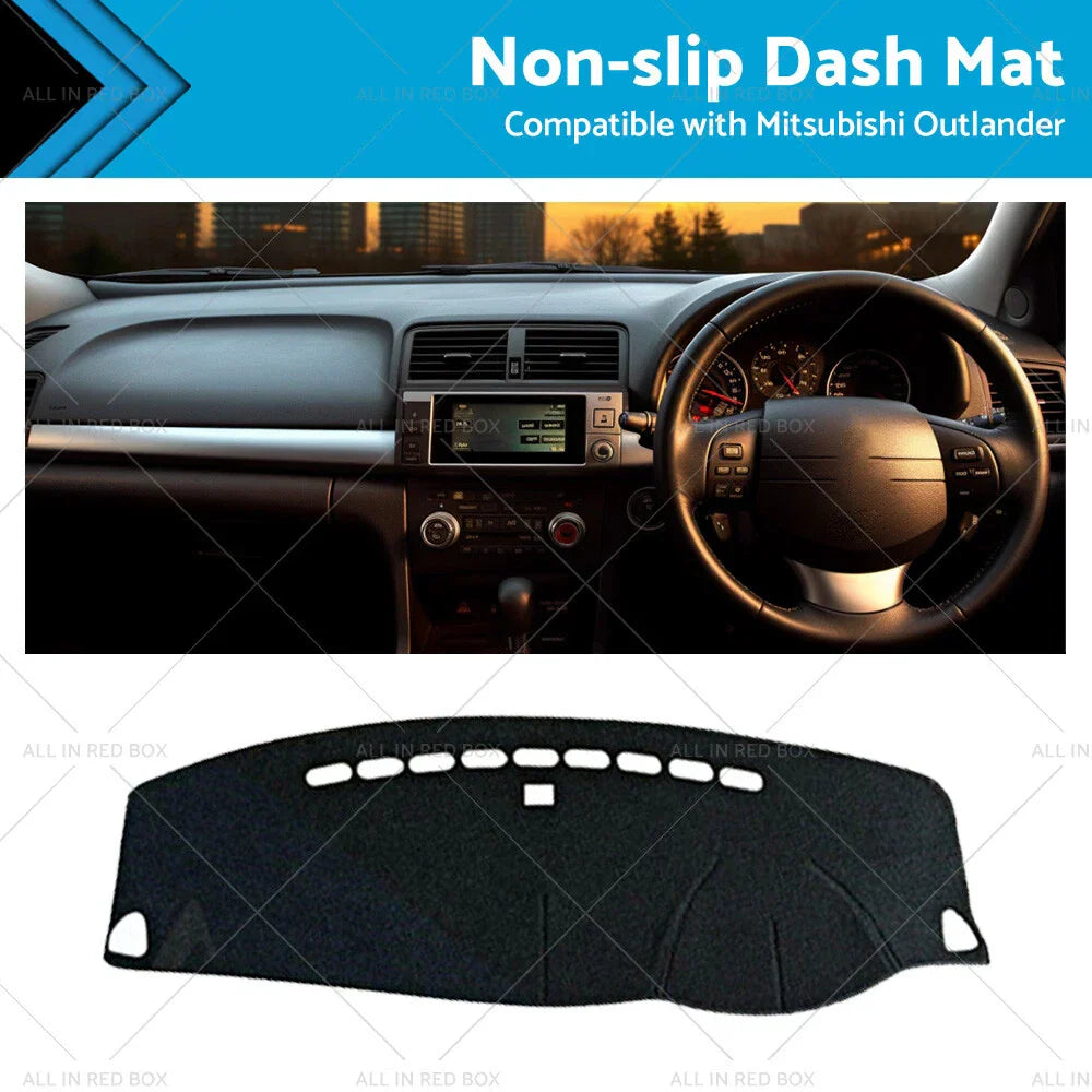 Black Dash Mat Cover for Mitsubishi Outlander (2006-2012)