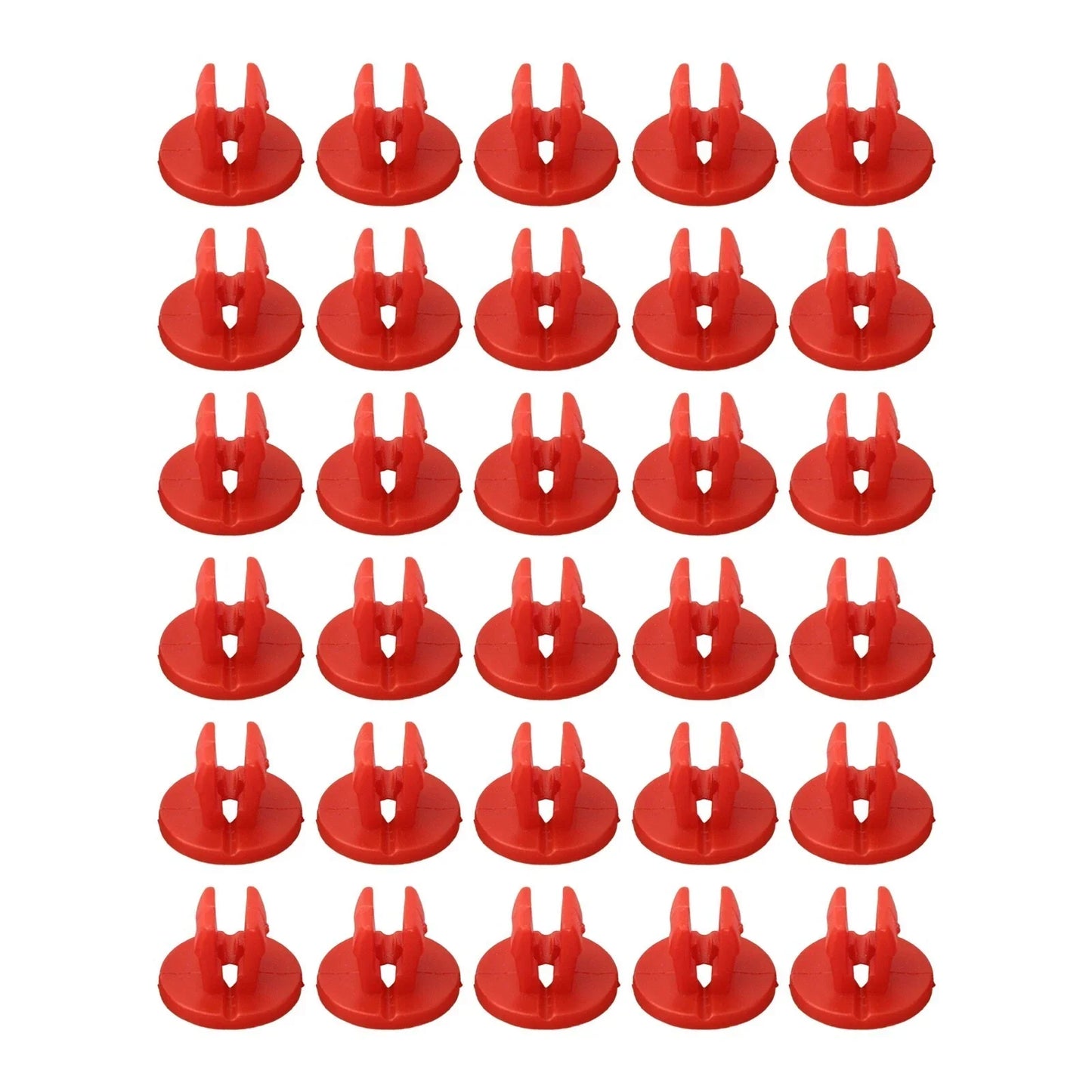 Under-Body Shield Nut Set 30 pcs Snap Red for Ford