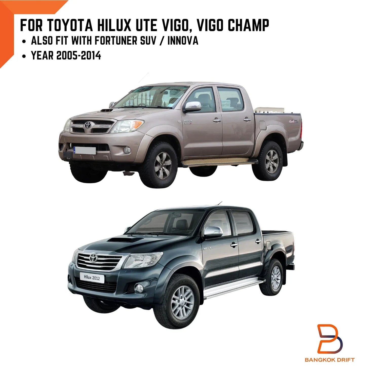 Biege Cream Roof Grip Assist Handle for Toyota Hilux Ute (2005-2014)