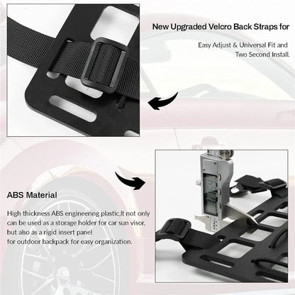 Tactical Molle Panel Headrest Gun Rack Storage for Universal Vehicle