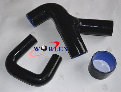Black Silicone Intercooler Turbo Hose for Subaru Impreza GC8 WRX 99-00