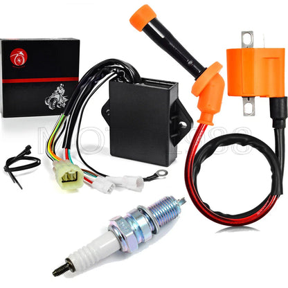 Ignition Coil CDI & Spark Plug for Yamaha Kodiak 400 YFM400FW 4x4 (1993–1995)