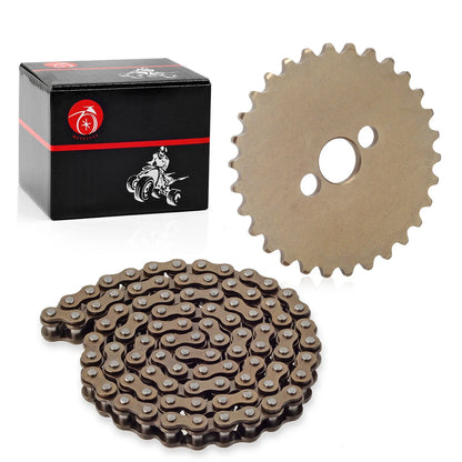Camshaft Sprocket 30T & Cam Timing Chain 90L for Honda CRF100F