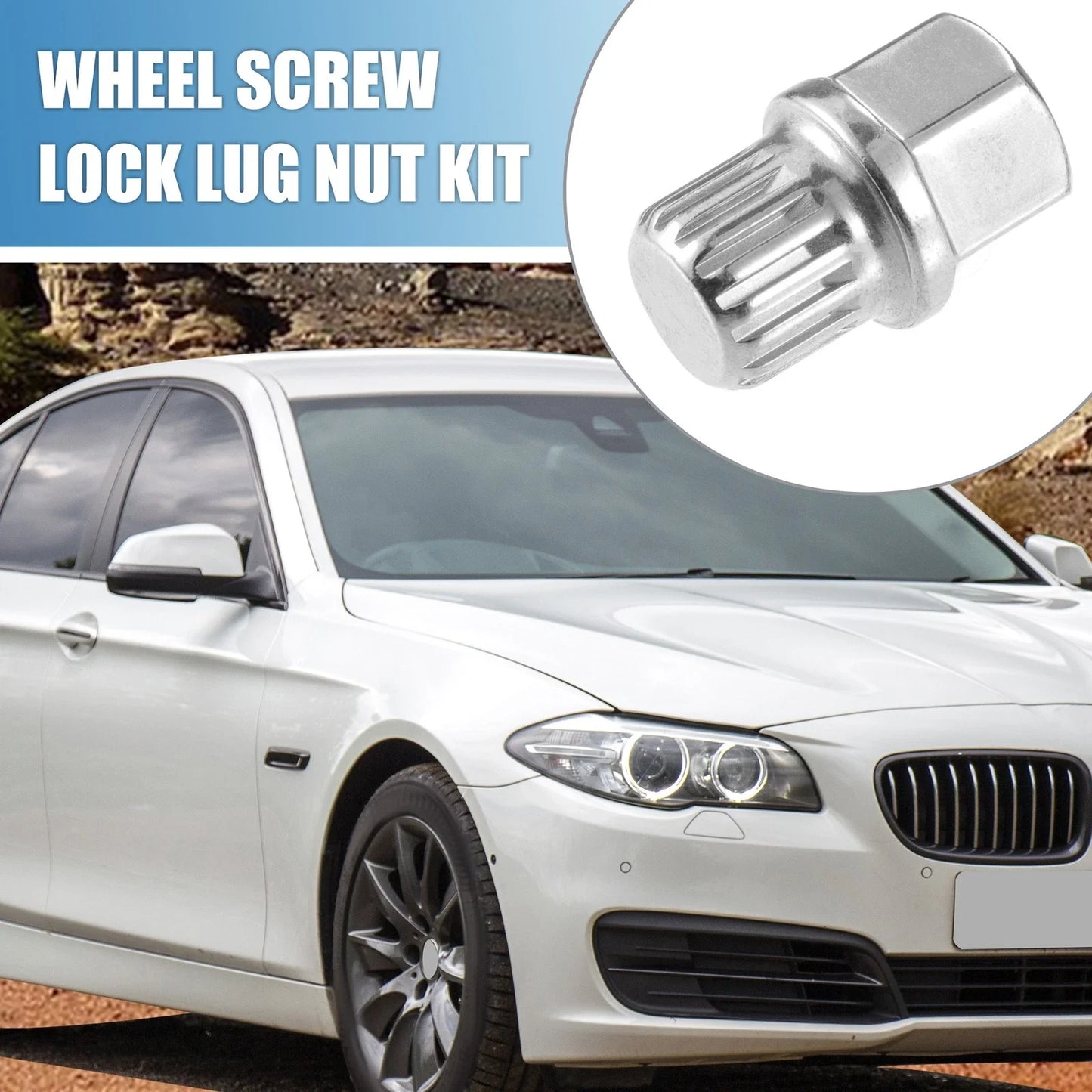 13/16Pt Wheel Lug Nut Lock Set for BMW