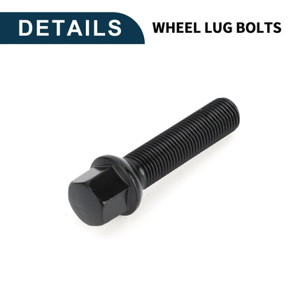 10 x M14x1.5mm Ball Seat Wheel Lug Bolts 55mm Shank for Volkswagen Porsche