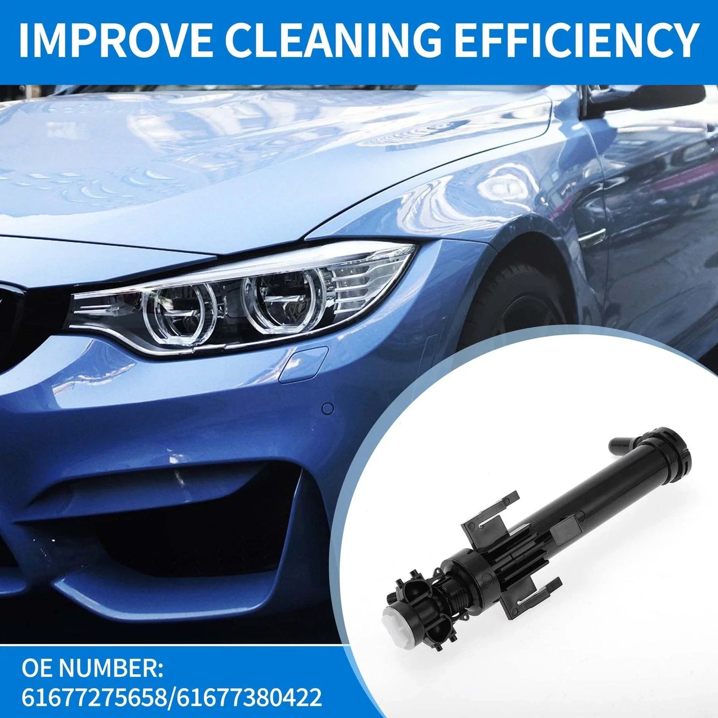 Front Right Side Headlight Washer Nozzle for BMW 328i 435i M4