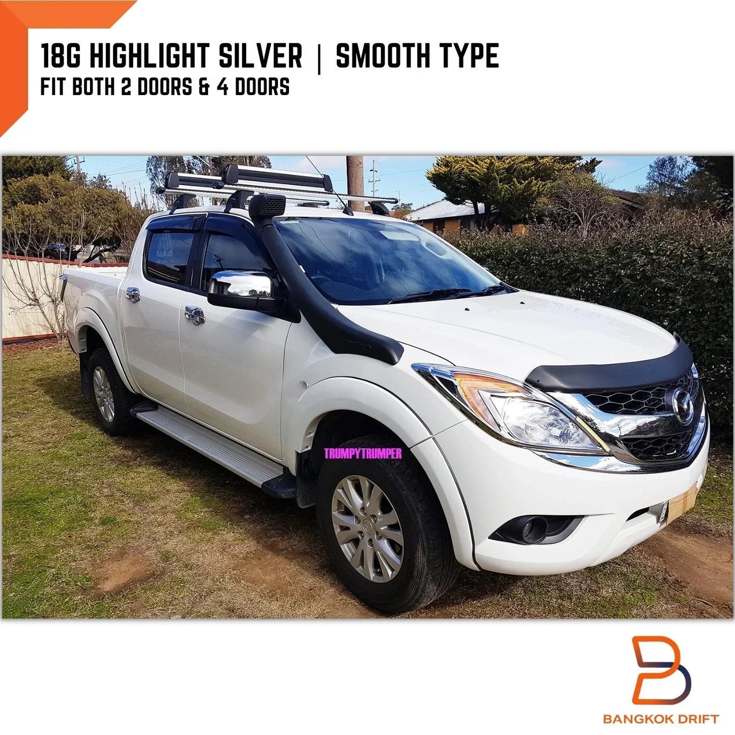18G Silver Fender Flares Wheel Arch for Mazda BT-50 (2012-2019)